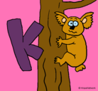 Dibujo Koala pintado por karenn
