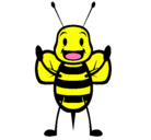 Dibujo Abejita pintado por abeja