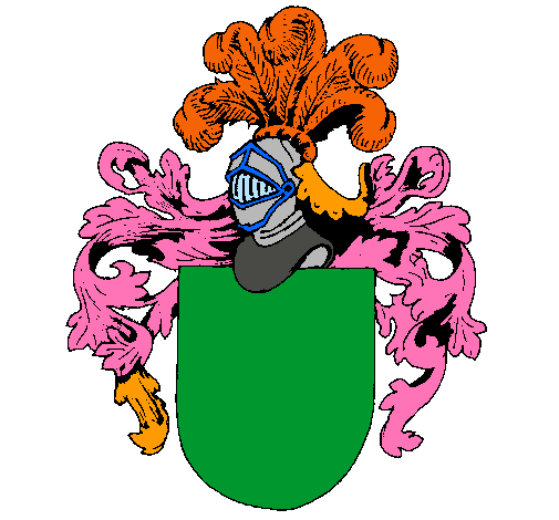 Escudo de armas y casco