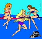 Dibujo Barbie y sus amigas pintado por daishamari