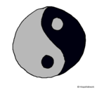 Dibujo Yin yang pintado por loreto123