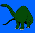 Dibujo Braquiosaurio II pintado por paco