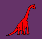 Dibujo Braquiosaurio pintado por mauri