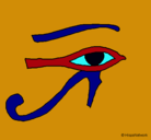 Dibujo Ojo Horus pintado por LaRuus