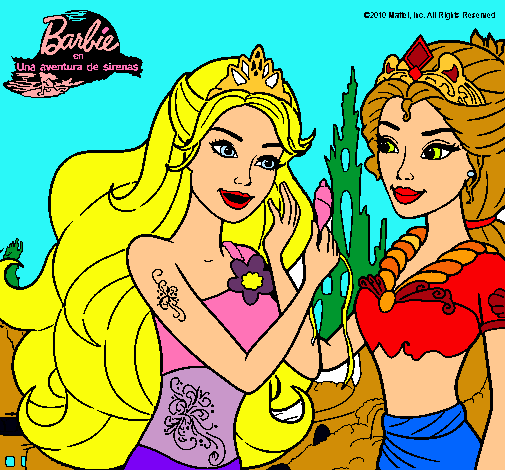 Barbie se despiede de la reina sirena