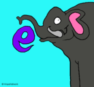 Dibujo Elefante pintado por erikaisabella