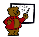 Dibujo Profesor oso pintado por yosenny