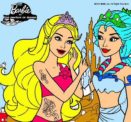 Barbie se despiede de la reina sirena