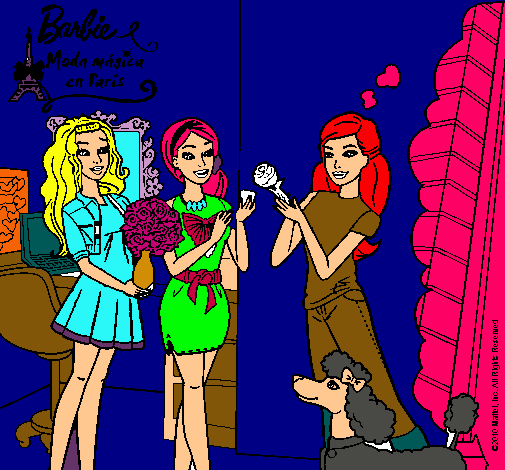 Barbie de compras con sus amigas