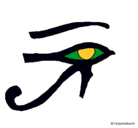 Dibujo Ojo Horus pintado por guadalpe