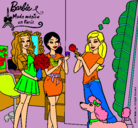 Dibujo Barbie de compras con sus amigas pintado por elia2234