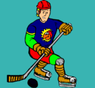 Dibujo Jugador de hockey sobre hielo pintado por correcaminos