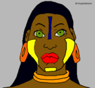 Dibujo Mujer maya pintado por antonia_toledo