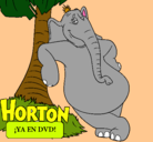 Dibujo Horton pintado por daniiela
