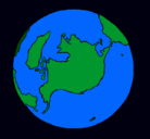 Dibujo Planeta Tierra pintado por mudoooooooooooo