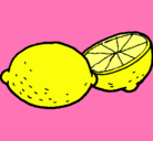 Dibujo limón pintado por zita