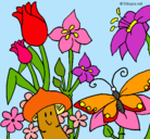 Dibujo Fauna y flora pintado por cass