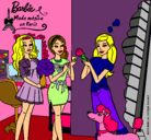 Dibujo Barbie de compras con sus amigas pintado por cristy_xula_09