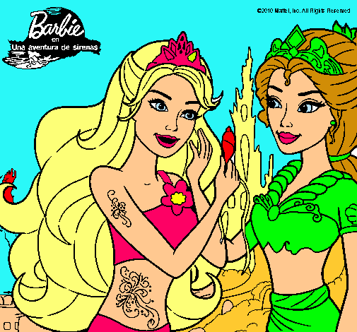 Barbie se despiede de la reina sirena