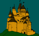 Dibujo Castillo medieval pintado por daniloco
