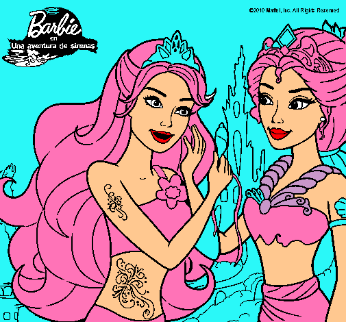 Barbie se despiede de la reina sirena