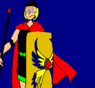 Dibujo Soldado romano II pintado por jota