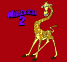 Dibujo Madagascar 2 Melman pintado por SEBAS10