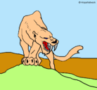 Dibujo Tigre con afilados colmillos pintado por bbbbrrrrrrr