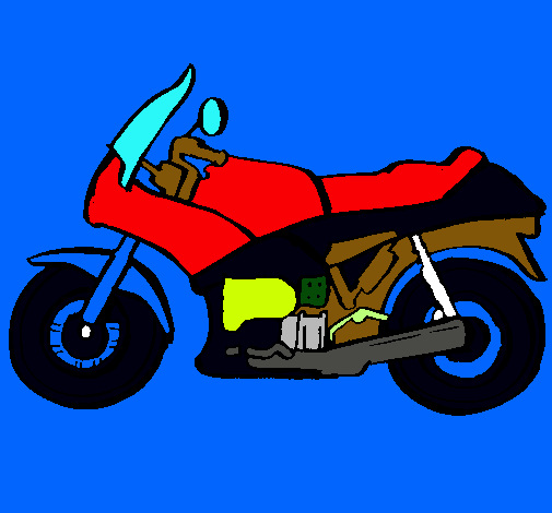 Dibujo Motocicleta pintado por juanda