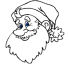 Dibujo Cara Papa Noel pintado por jumabve