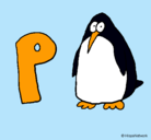 Dibujo Pingüino pintado por CULEBRA