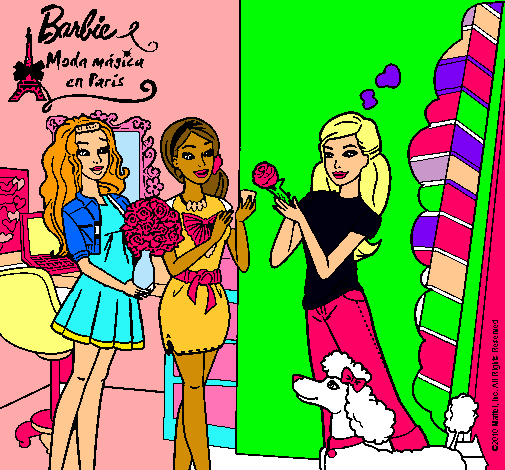 Barbie de compras con sus amigas