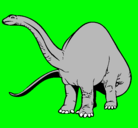Dibujo Braquiosaurio II pintado por guga