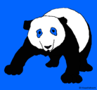 Dibujo Oso panda pintado por leiritawapitaxd