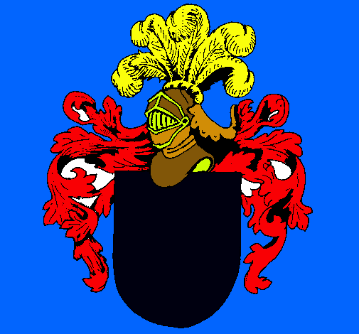 Escudo de armas y casco