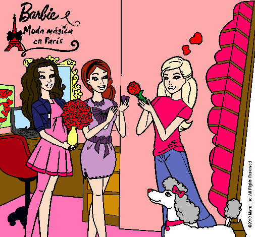 Barbie de compras con sus amigas