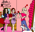 Dibujo Barbie de compras con sus amigas pintado por SuperStar