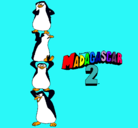 Dibujo Madagascar 2 Pingüinos pintado por eugenia