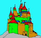 Dibujo Castillo medieval pintado por sepion