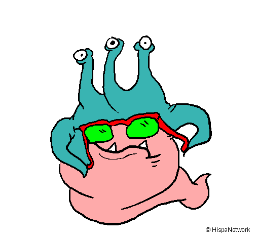 Extraterrestre con gafas