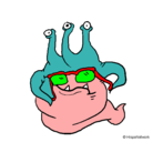 Dibujo Extraterrestre con gafas pintado por edwin