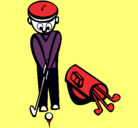 Dibujo Jugador de golf II pintado por lllaaauurrraaa