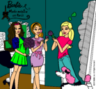 Dibujo Barbie de compras con sus amigas pintado por taniaanto