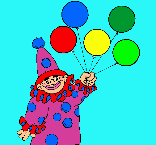 Payaso con globos