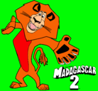 Dibujo Madagascar 2 Alex 2 pintado por jenifer