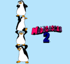 Dibujo Madagascar 2 Pingüinos pintado por ROSAR