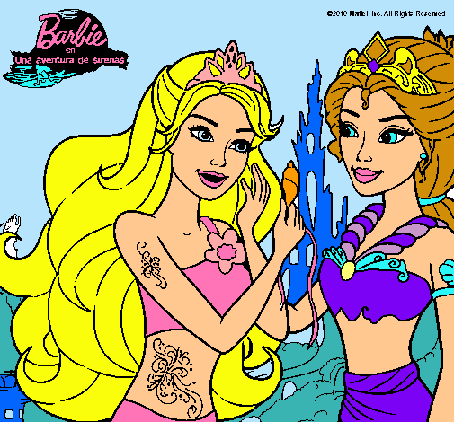 Barbie se despiede de la reina sirena