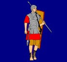 Dibujo Soldado romano pintado por Gerard