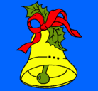 Dibujo Campana de navidad pintado por campanita