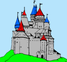 Dibujo Castillo medieval pintado por avati